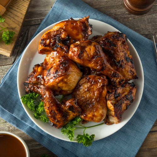 BBQ chicken wedding platter