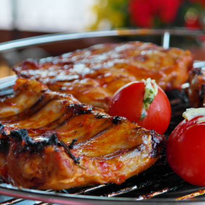 Smokin' Bones BBQ ribs catered for a corporate Christmas party in January